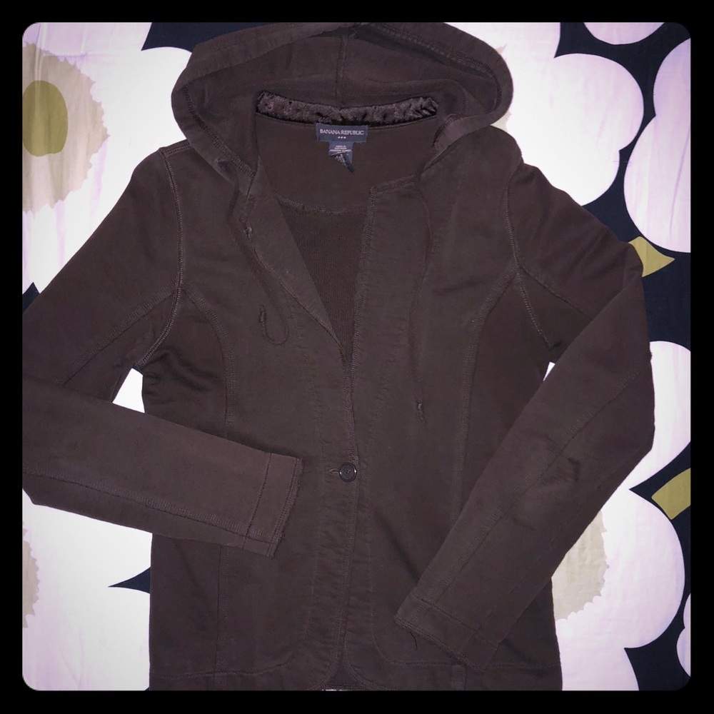 Banana Republic size S hooded one button close